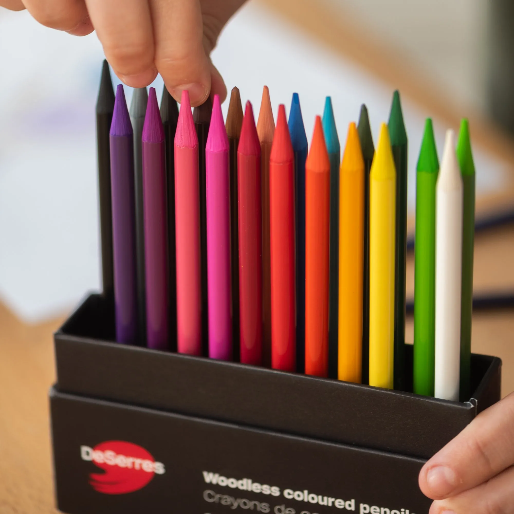 24-Pack Woodless Coloured Pencils