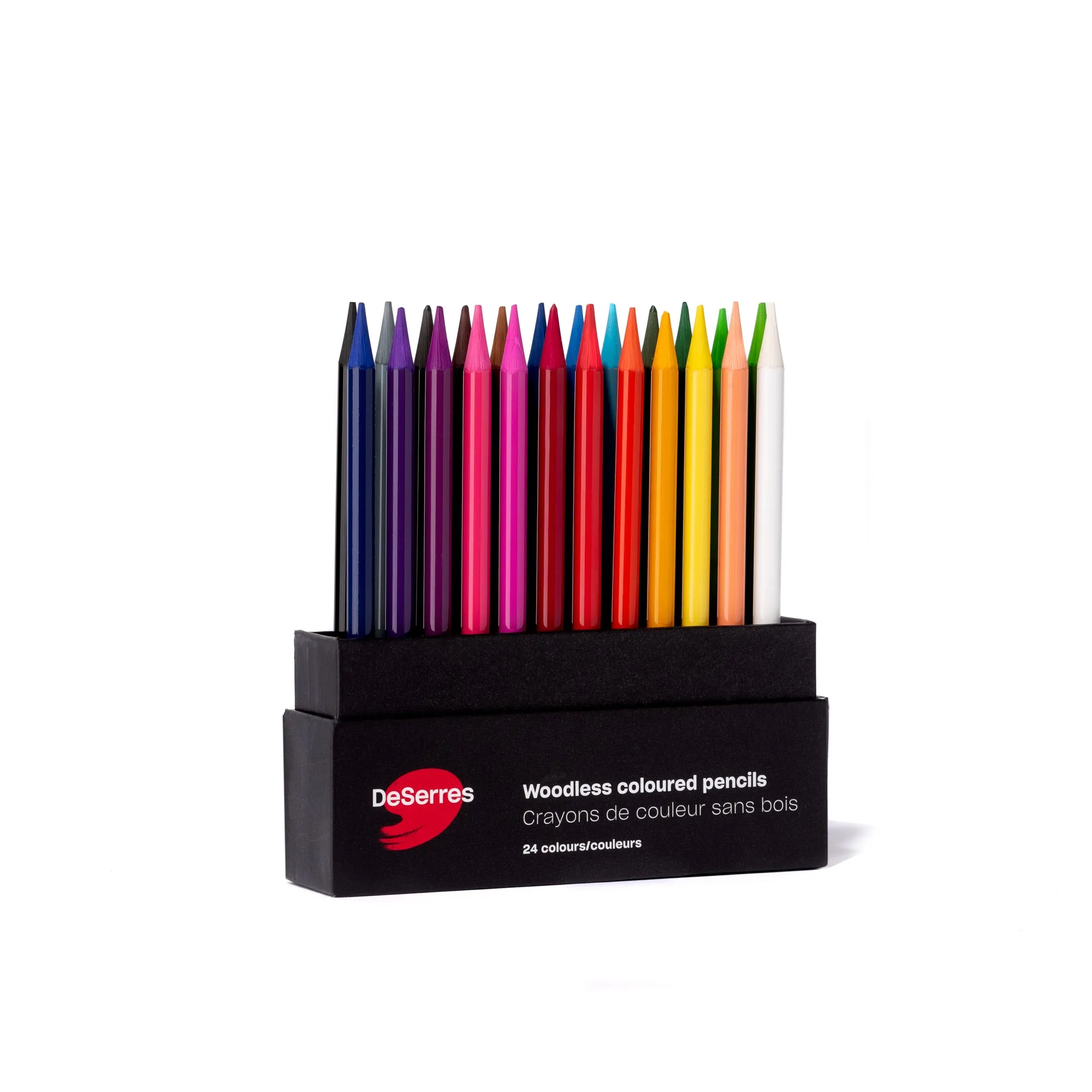 24-Pack Woodless Coloured Pencils