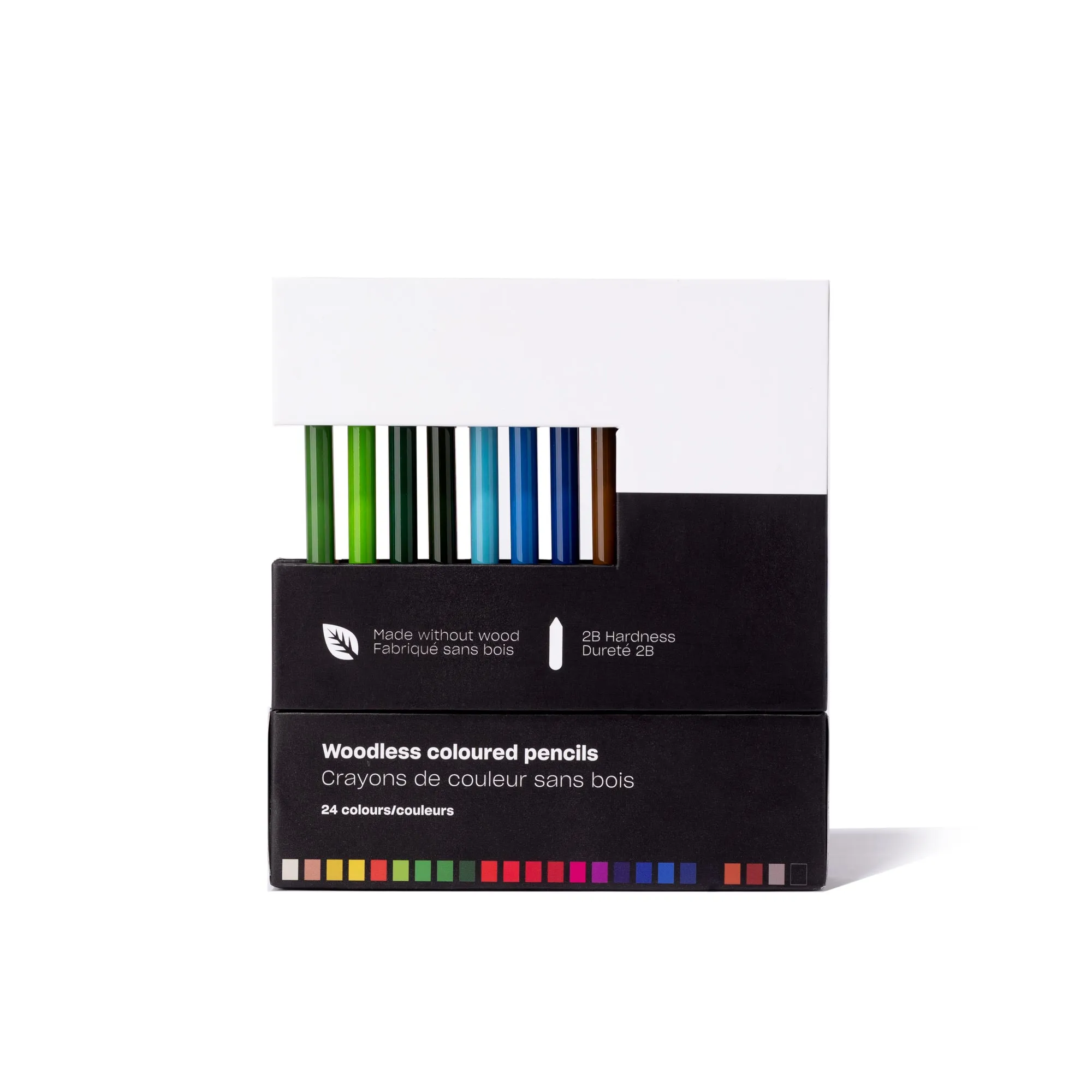 24-Pack Woodless Coloured Pencils