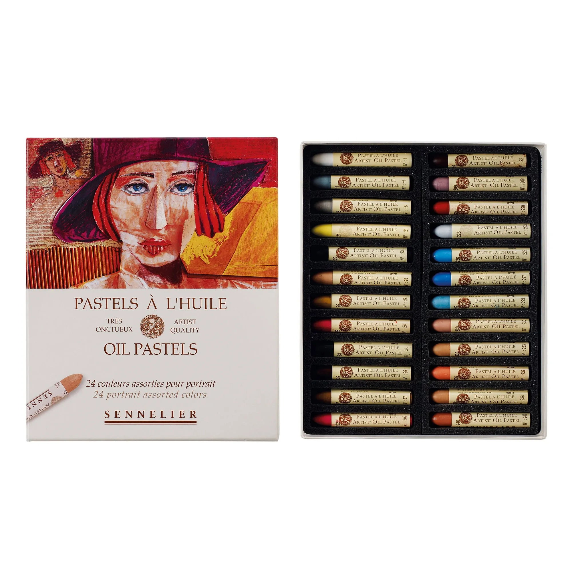 24-Piece Oil Pastel Set - Portrait