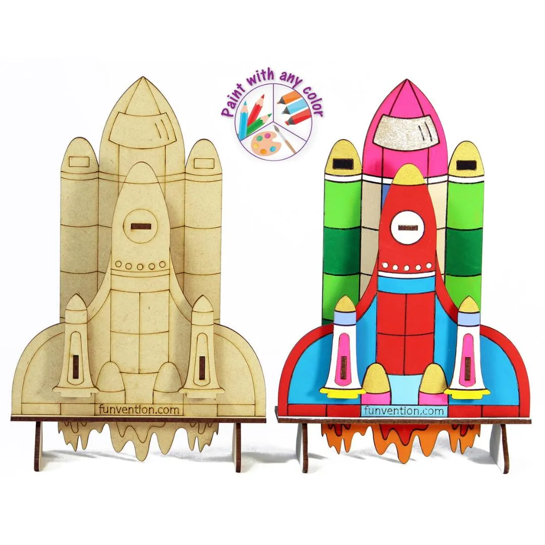 3D Coloring Model - Space Shuttle