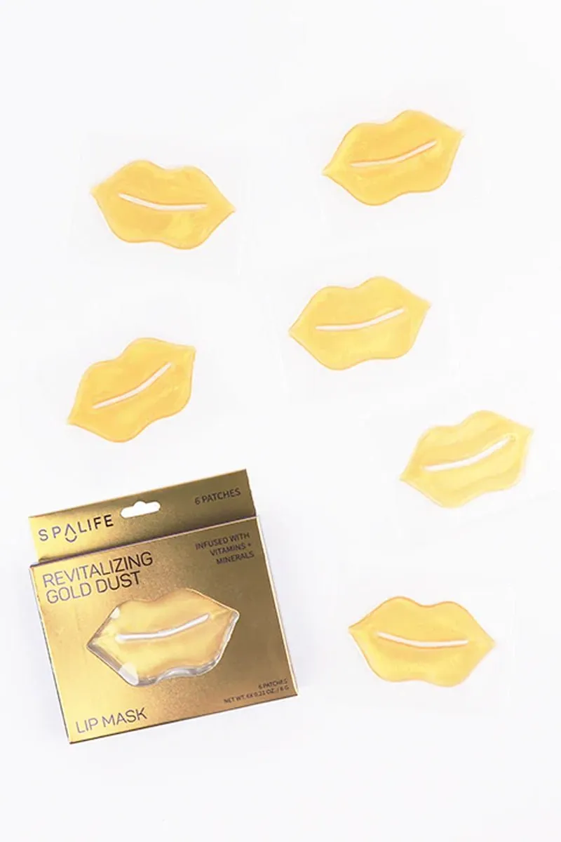 6 Pack Rejuvenating Gold Dust Lip Mask