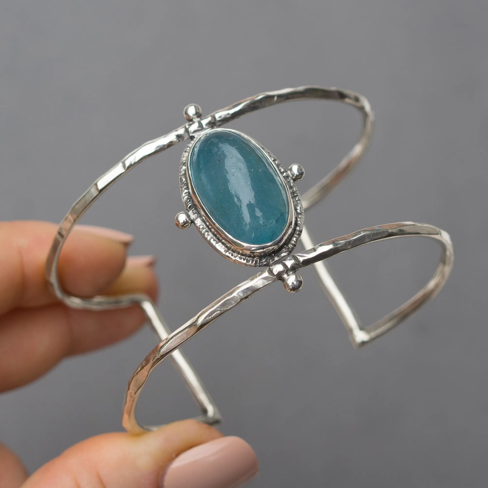 Aquamarine Statement Cuff