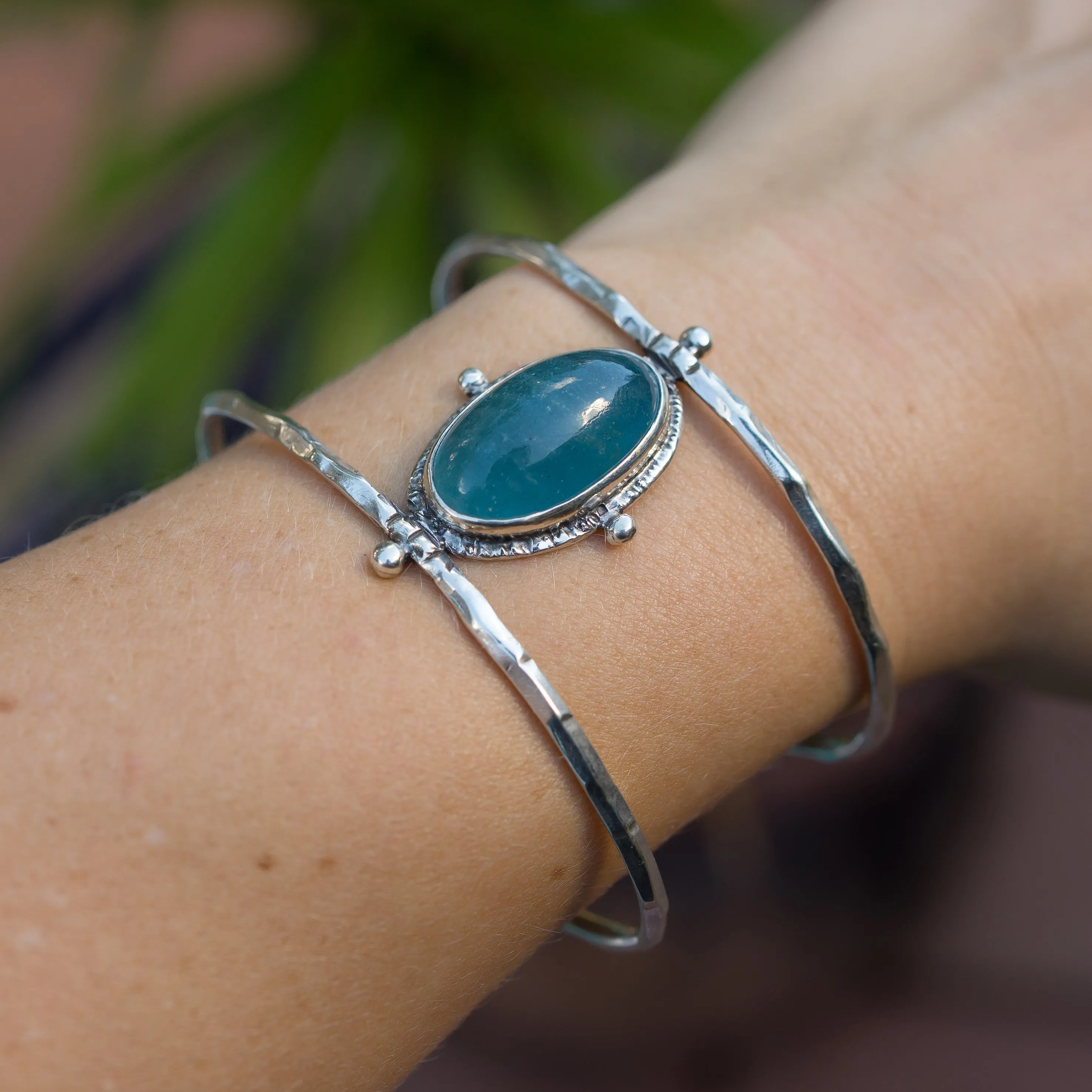 Aquamarine Statement Cuff