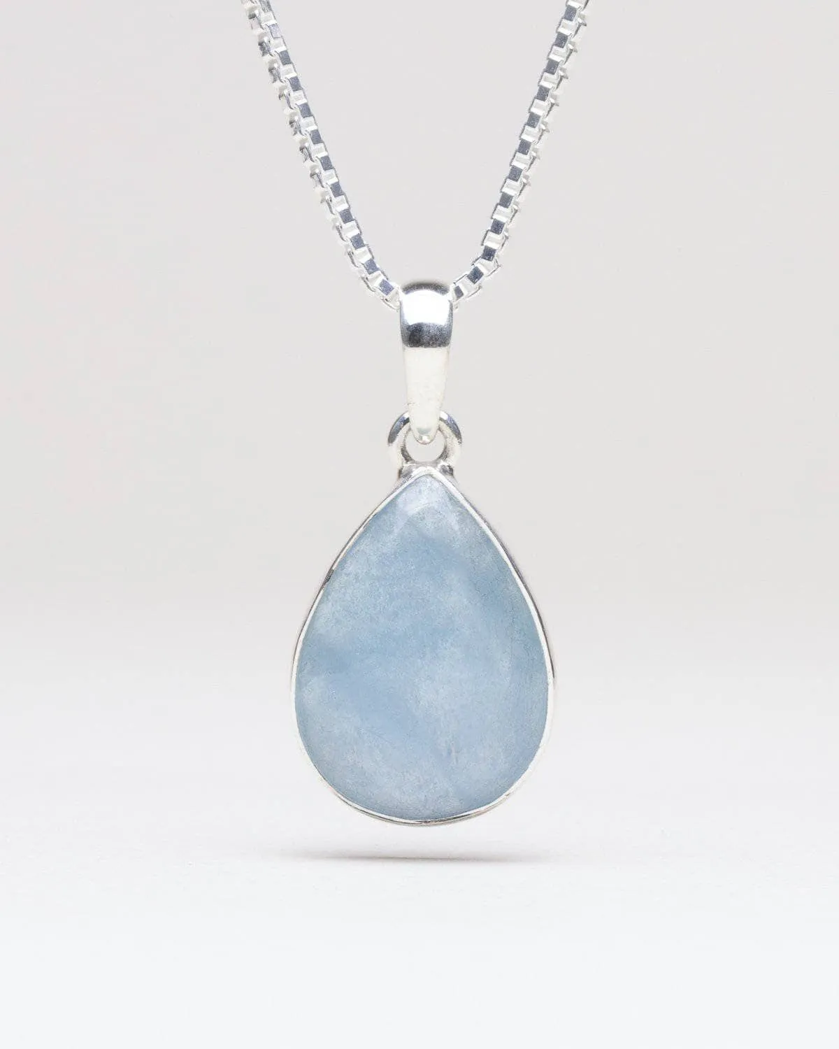 Aquamarine Teardrop Pendant