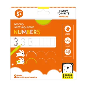 Banana Panda® Looong Coloring Books - Ready to Write Numbers