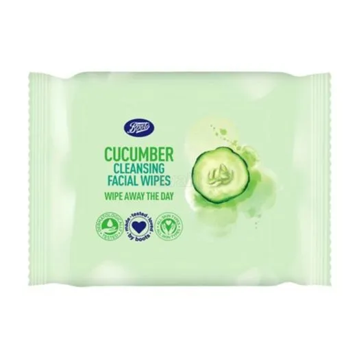 Boots Cucumber Cleansing Wipes 25Pcs