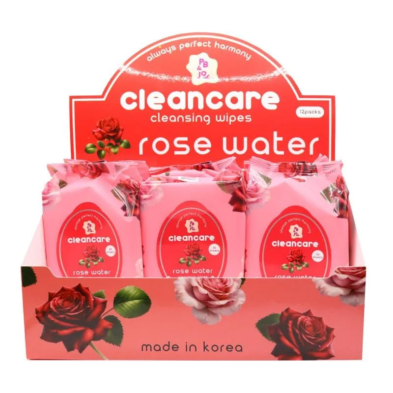 Cleancare Cleansing Wipes Rose Water (12 units)