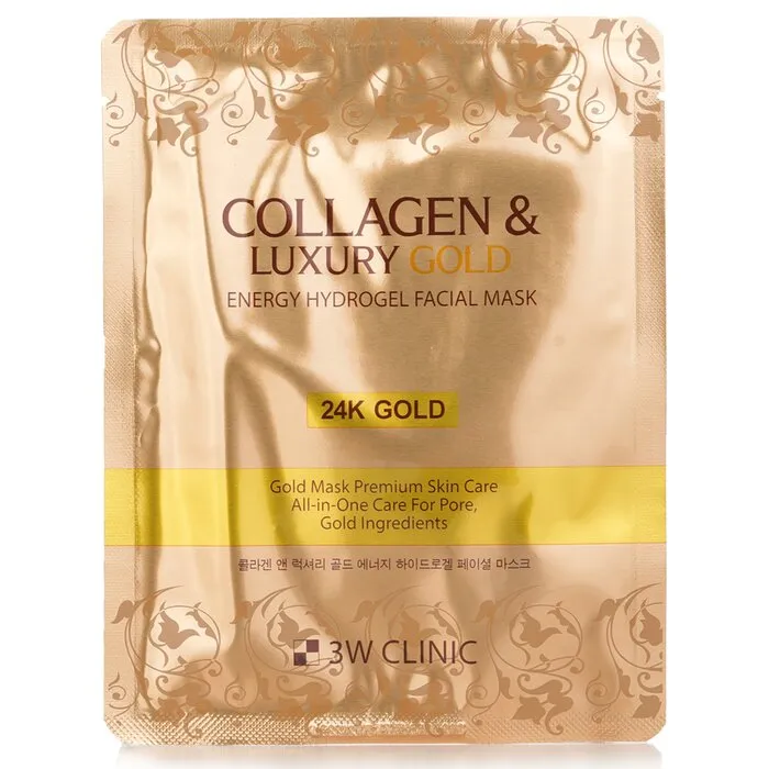 Collagen &amp; Luxury Gold Energy Hydrogel Facial Mask - 30g x 5pcs