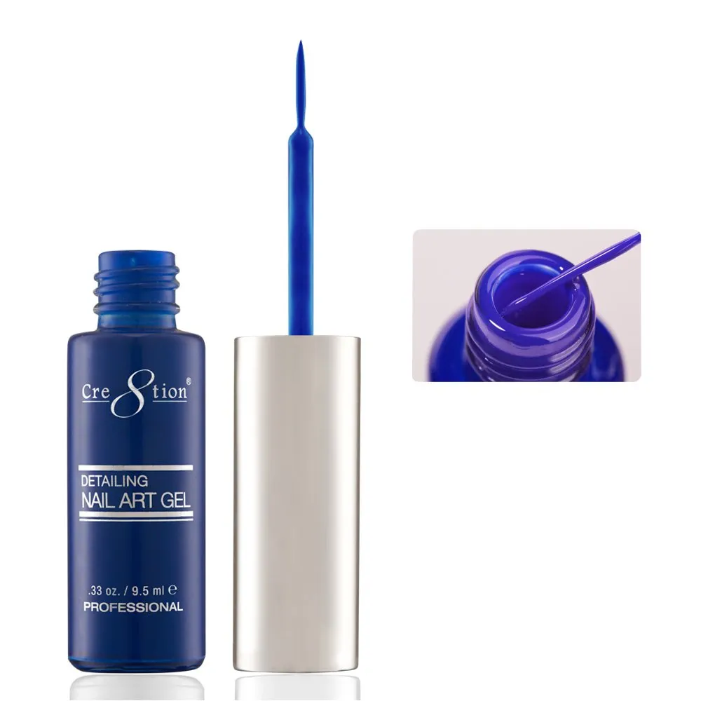 Cre8tion Striping Brush Gel - #18 Electric Blue