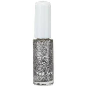 Cre8tion Striping Brush Polish - Silver Glitter