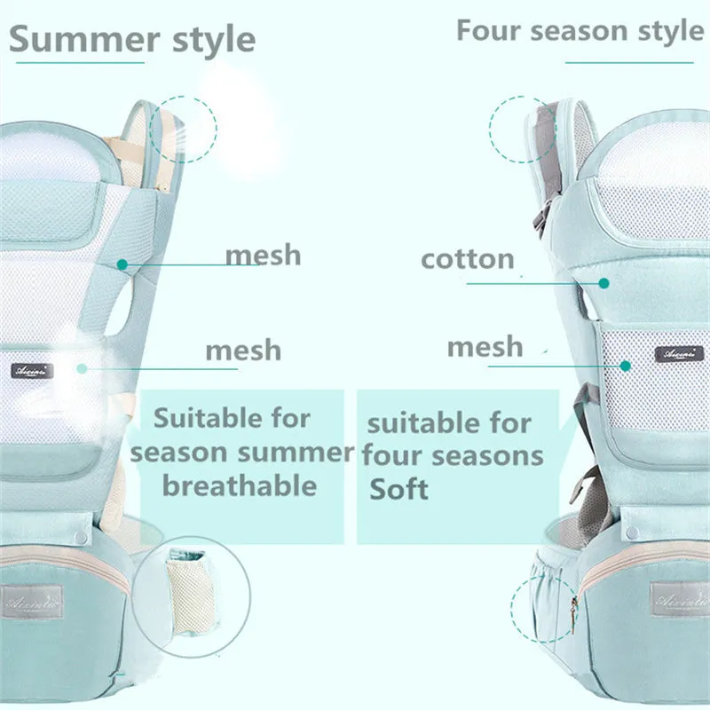 Ergonomic Front Facing Kangaroo Wrap Baby Carrier For Travel Infant