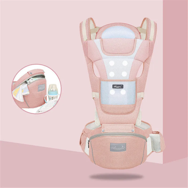 Ergonomic Front Facing Kangaroo Wrap Baby Carrier For Travel Infant