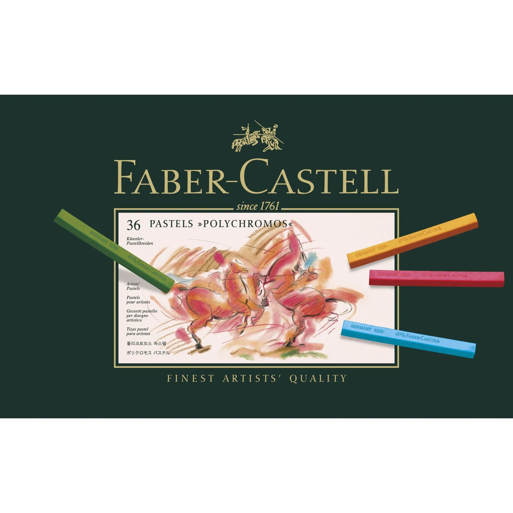 FABER-CASTELL Polychromos Artists Color Pastels Cardboard - (36 Pcs)