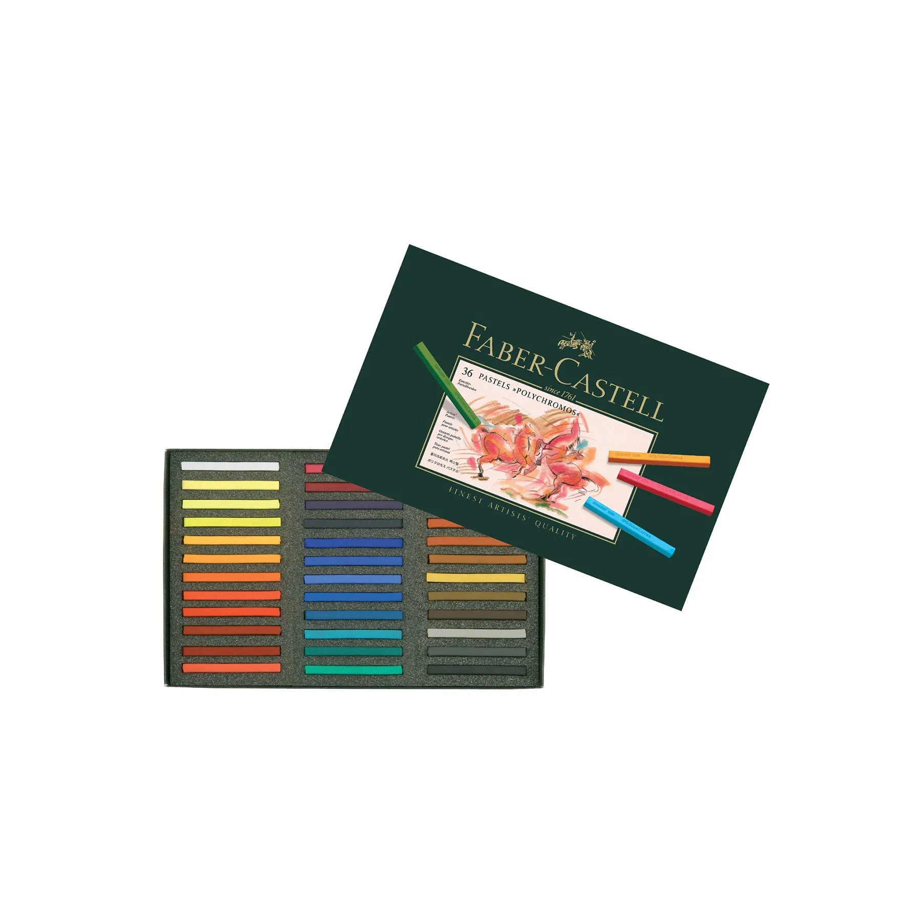 FABER-CASTELL Polychromos Artists Color Pastels Cardboard - (36 Pcs)