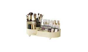 High-Capacity Rotatable Makeup Organizer Box