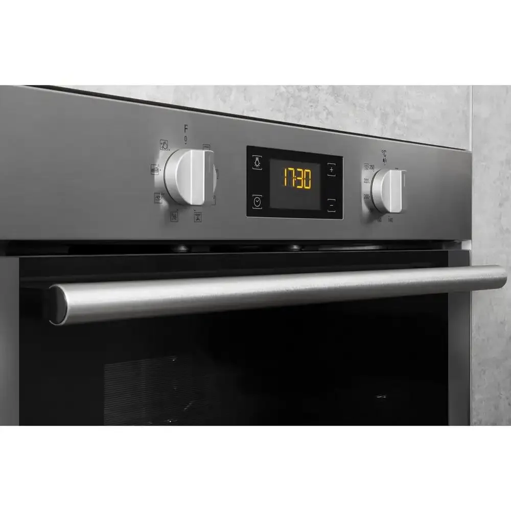 Hotpoint SAEU4544TCIX 59.5cm Built-In Electric Single Oven, Inox Silver