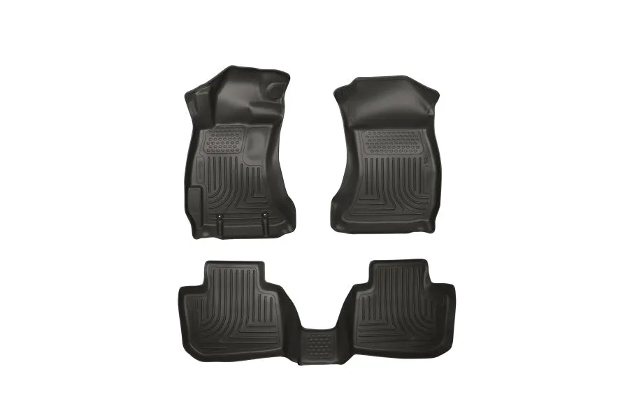 Husky Liners 2015  Subaru WRX/STi WeatherBeater Combo Front&2nd Row Black Floor Liners (hl99801)