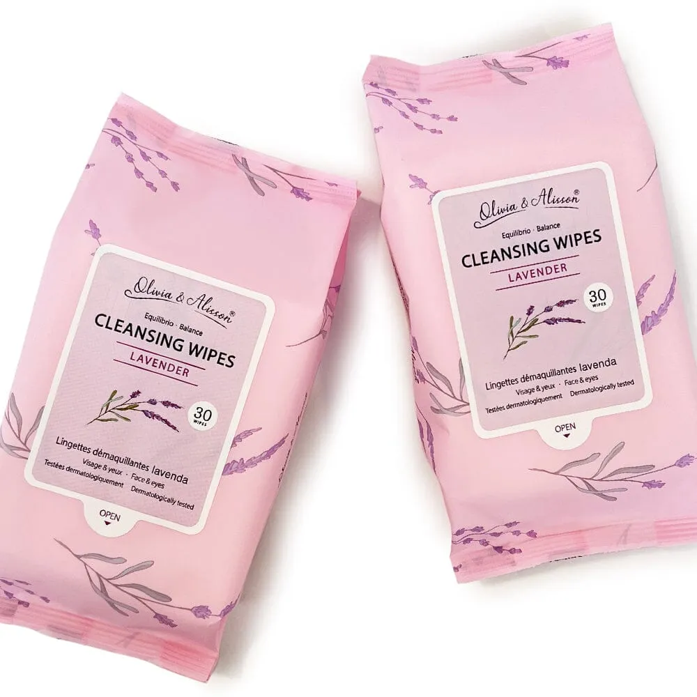 Lavender Makeup Remover Wipes (6 units)