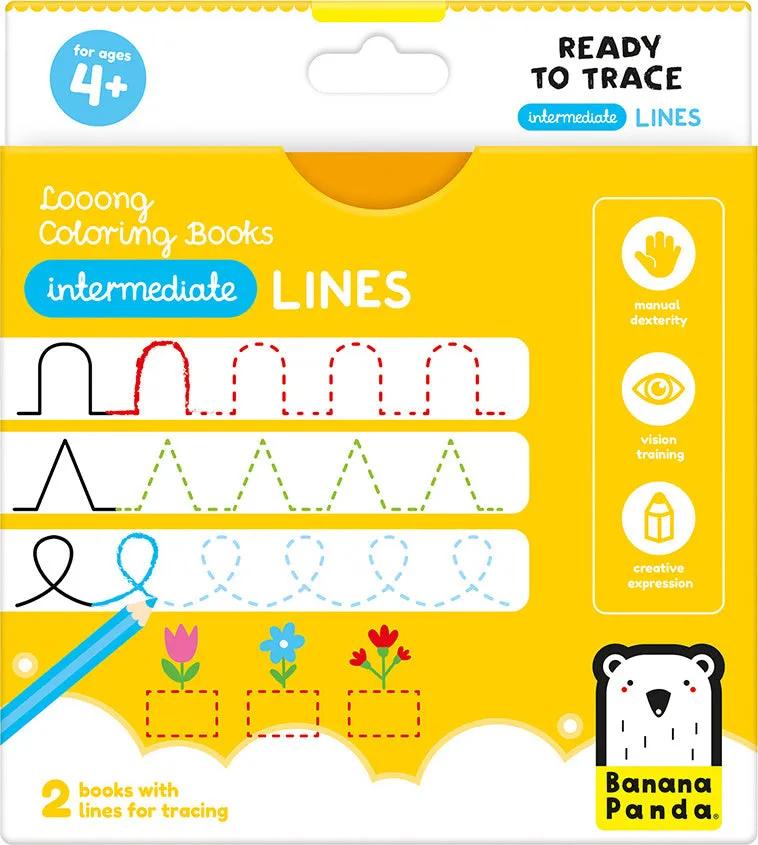 Looong Coloring Books Intermediate Lines