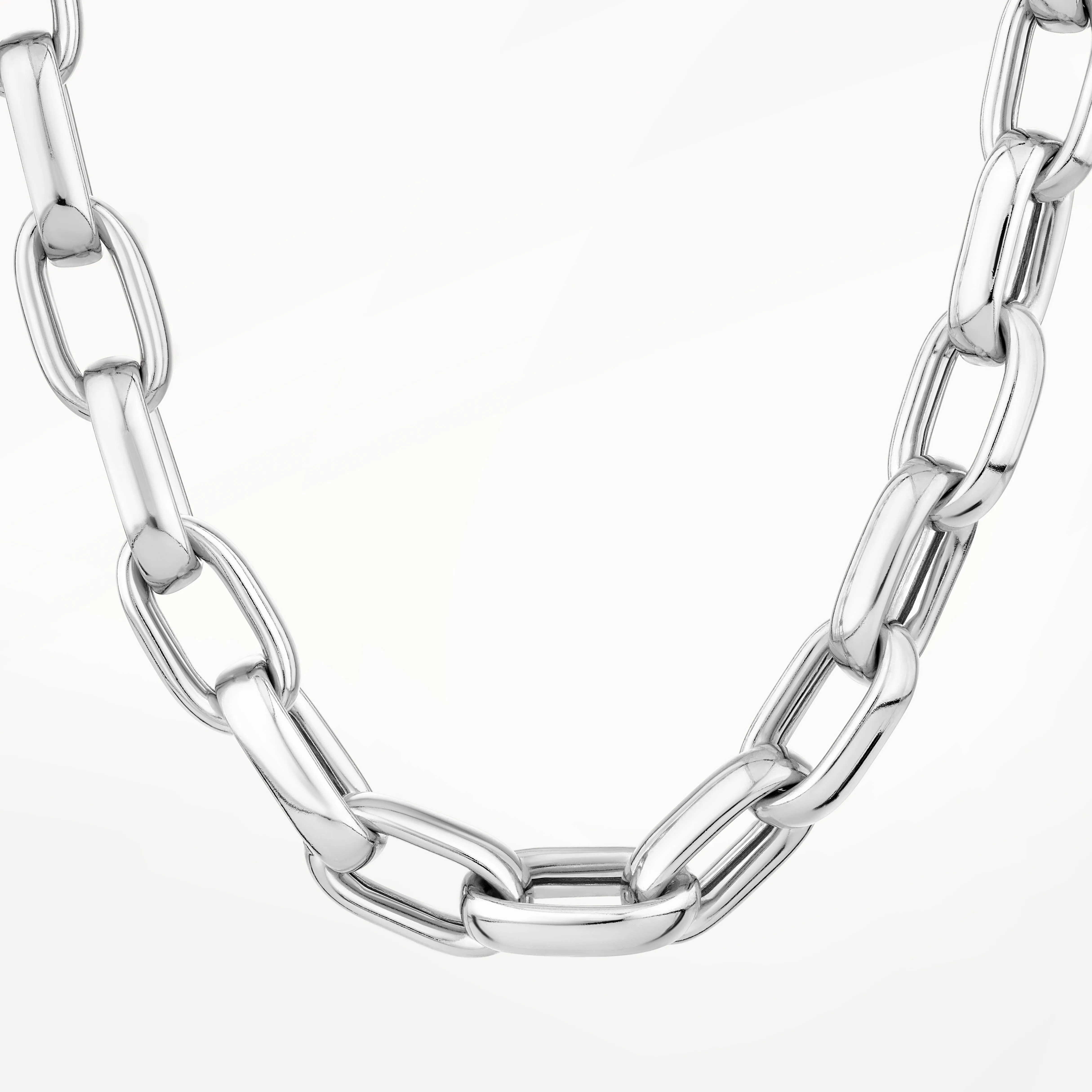 Maxi Paperclip Chain Necklace in Silver