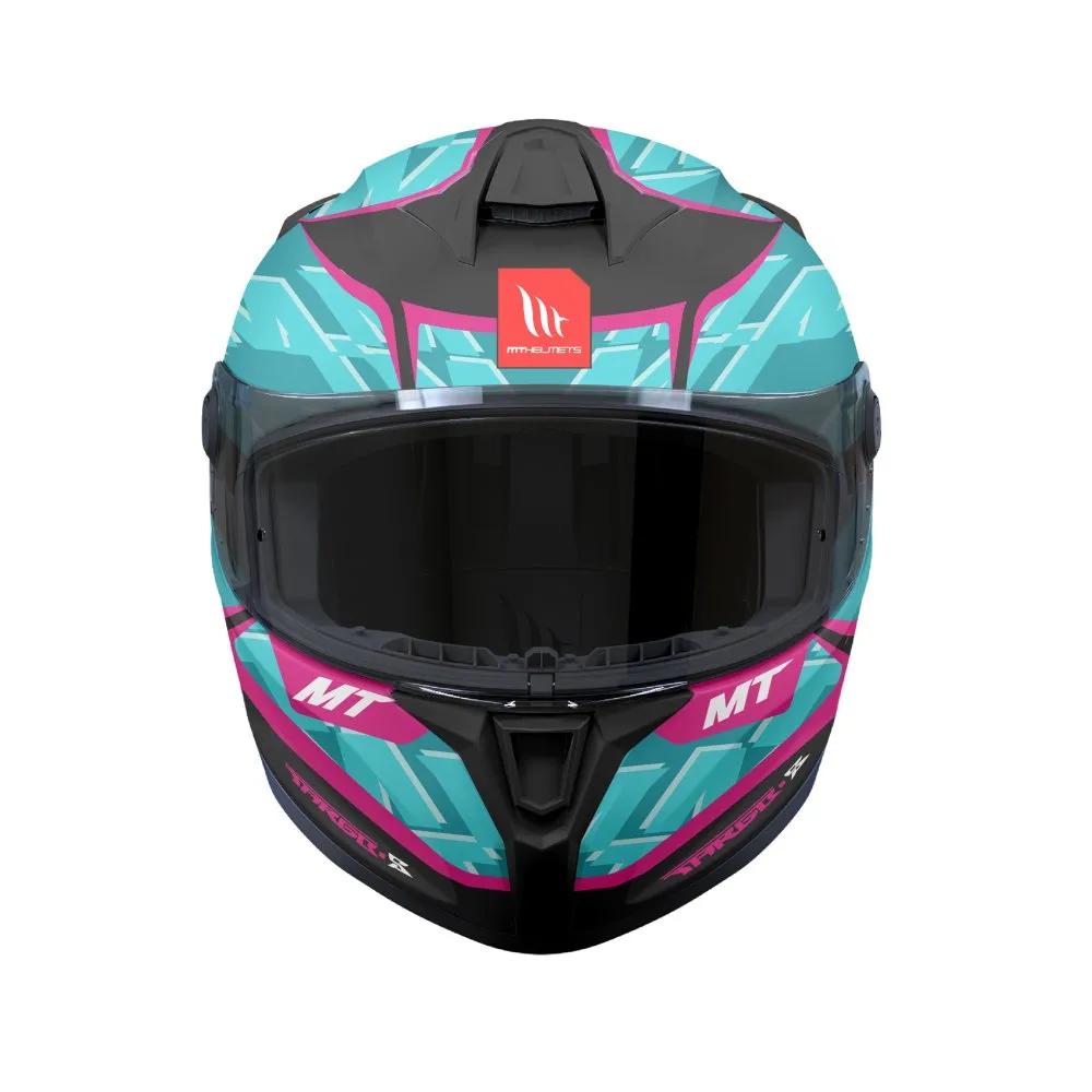 MT Targo S Surt C8 Full Face Motorcycle Helmet Matt Black Blue Purple