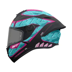 MT Targo S Surt C8 Full Face Motorcycle Helmet Matt Black Blue Purple