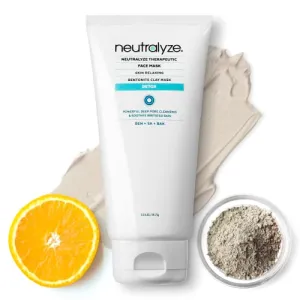 Neutralyze Acne Face Mask - Bentonite Clay, 2% Salicylic Acid & Bakuchiol (Retinol Alternative) - Maximum Strength Deep Pore Cleansing Clay Mask for Acne, Oily Skin & Blackheads (120  Day Acne Mask)