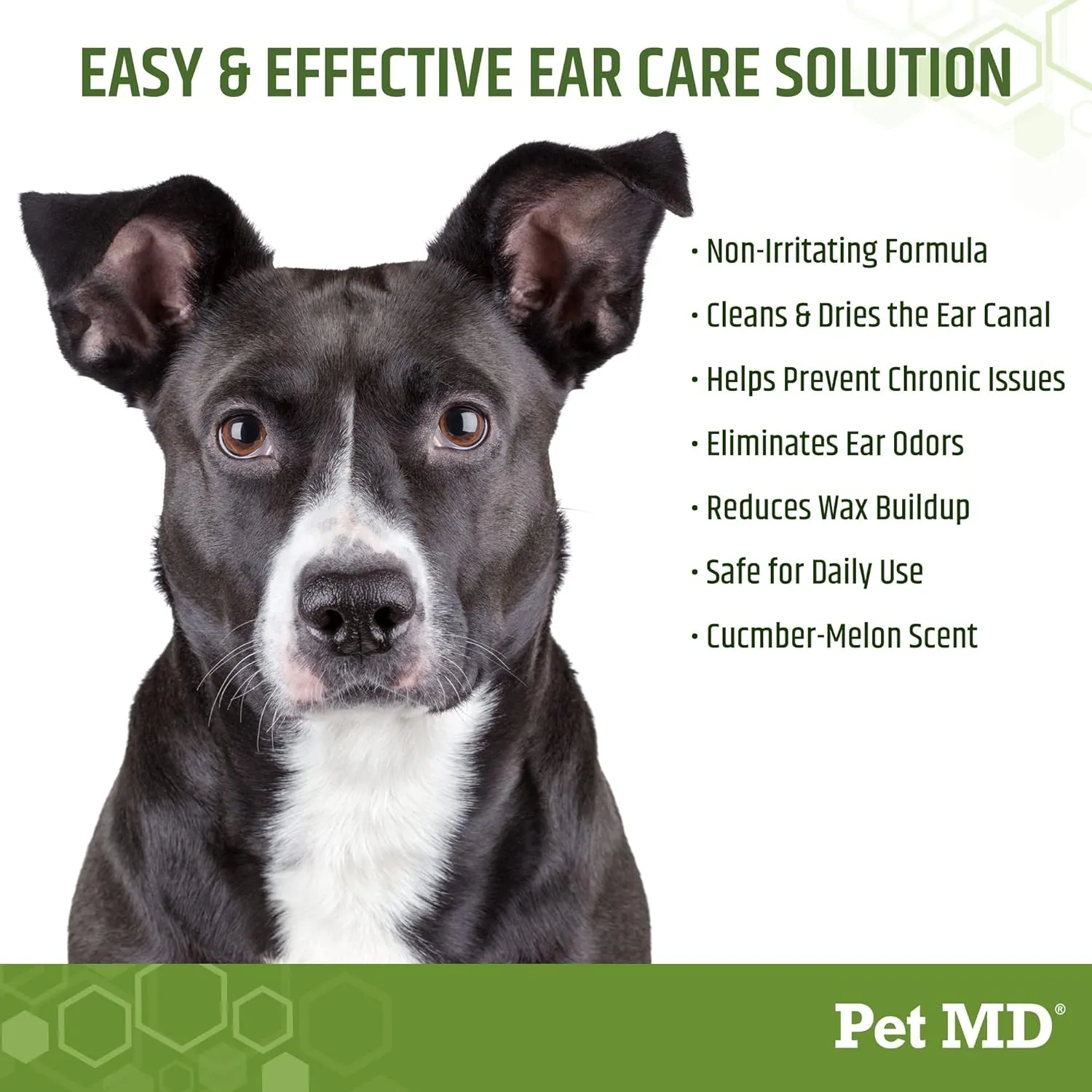 Pet MD Ear Cleaning Wipes for Dogs - Aloe and Eucalyptus Otic Cleanser - 100 Count: Soothes Itching and Prevents Infections