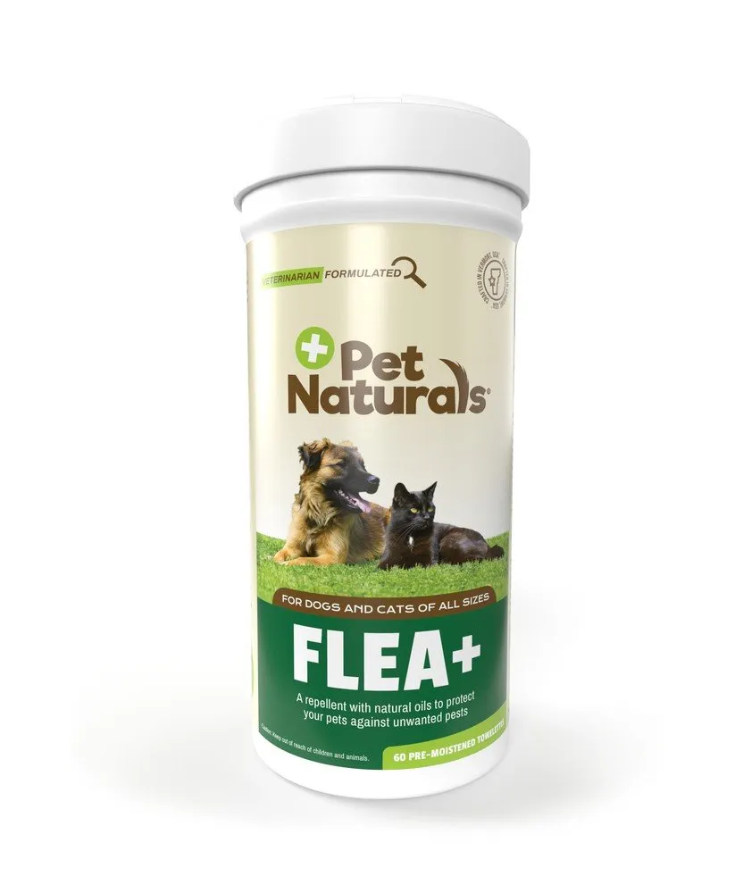 Pet Naturals Of Vermont Flea & Tick Repellent Wipes 60 Towelette