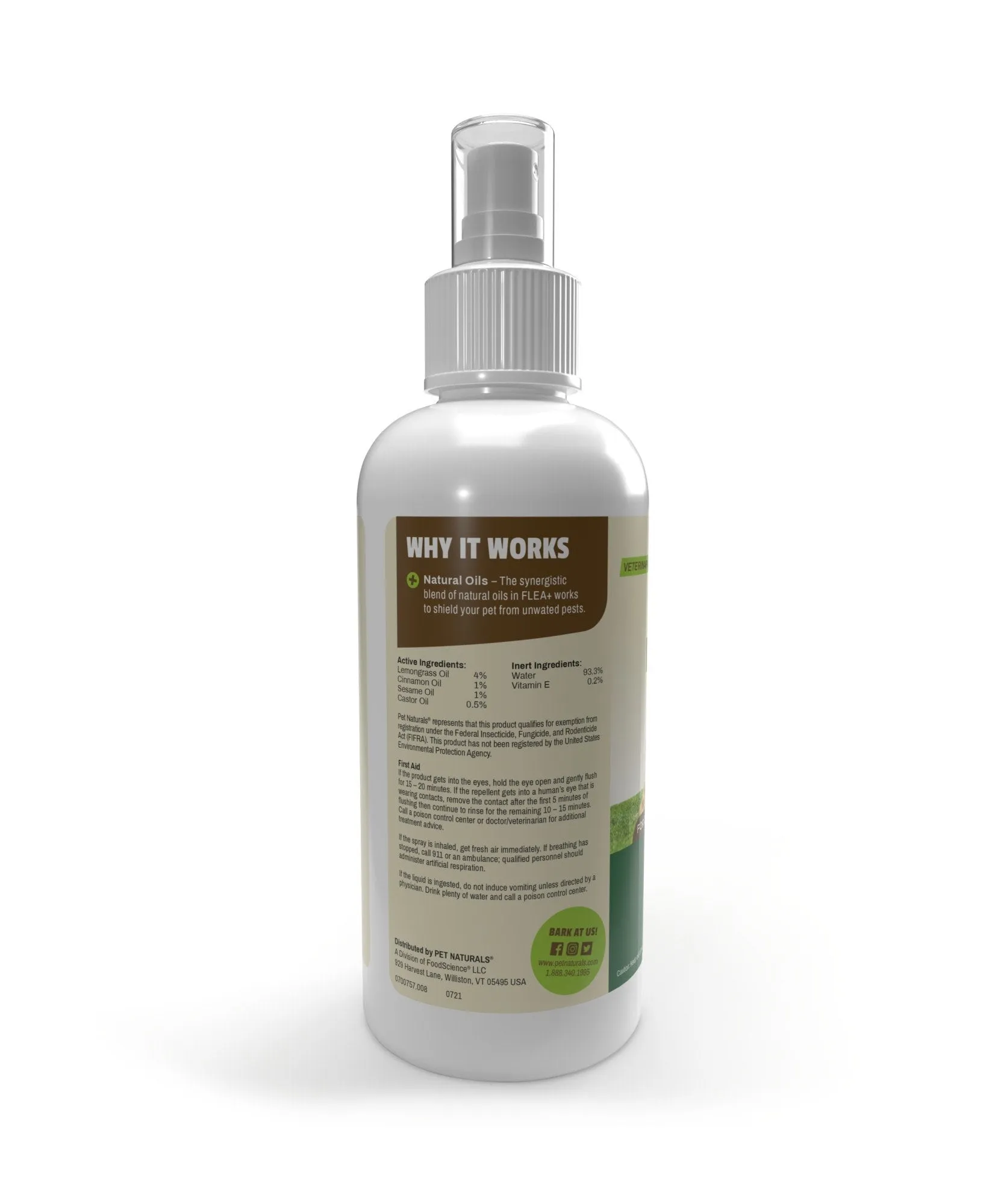 Pet Naturals Of Vermont Protect Flea & Tick Repellent Spray 8 oz Liquid