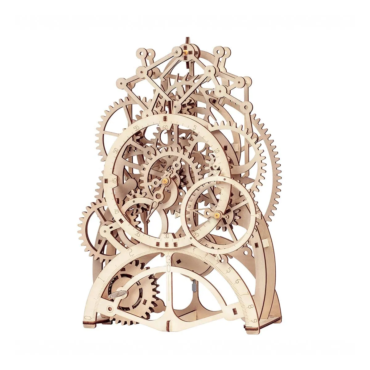 ROKR Pendulum Clock Mechanical Gear 3D Wooden Puzzle LK501