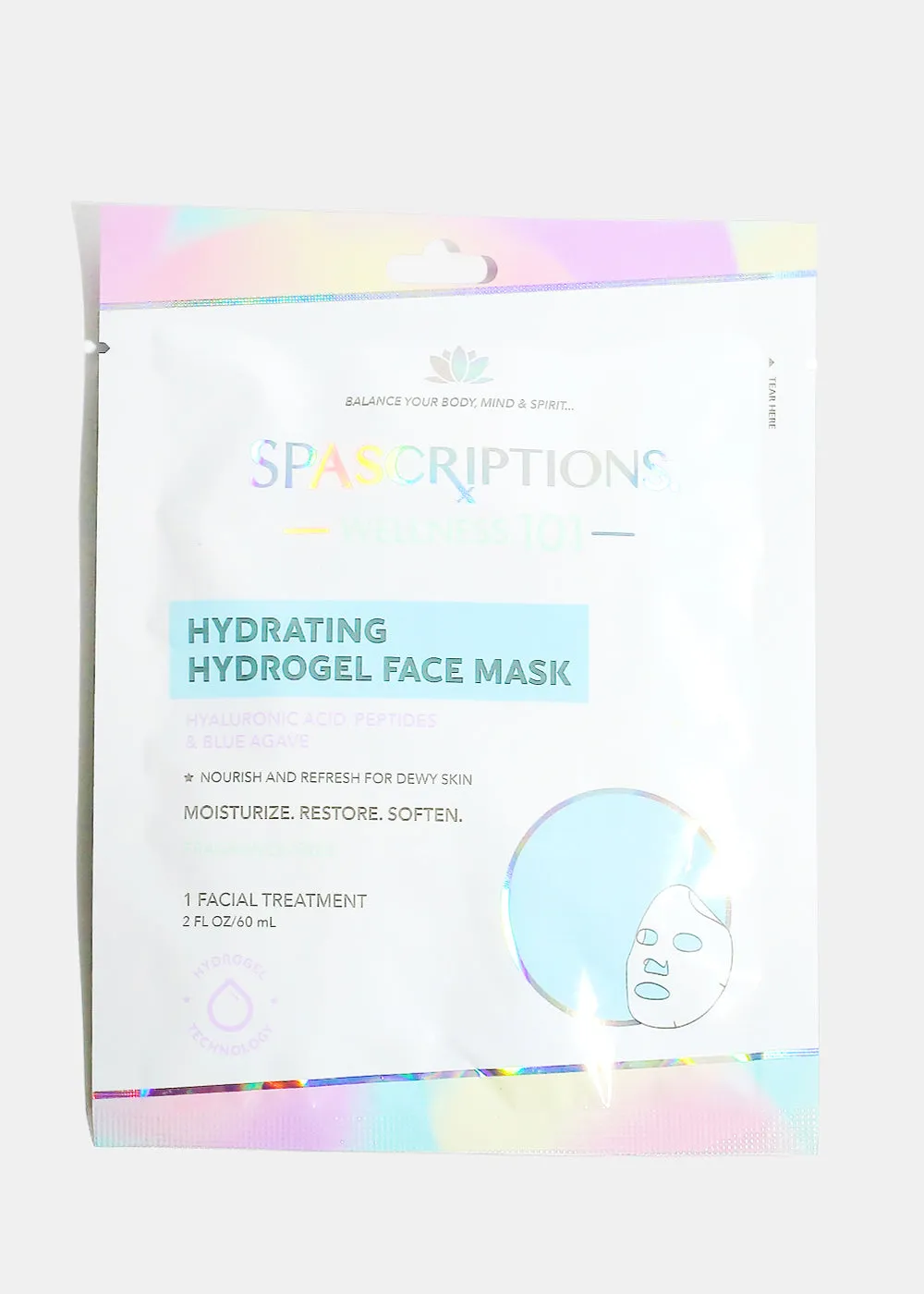 Spascription Hydrogel Face Masks - Hydrating