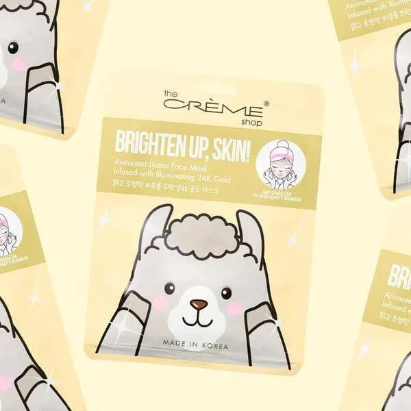 The Creme Shop Brighten Up, Skin! Animated Llama Face Mask