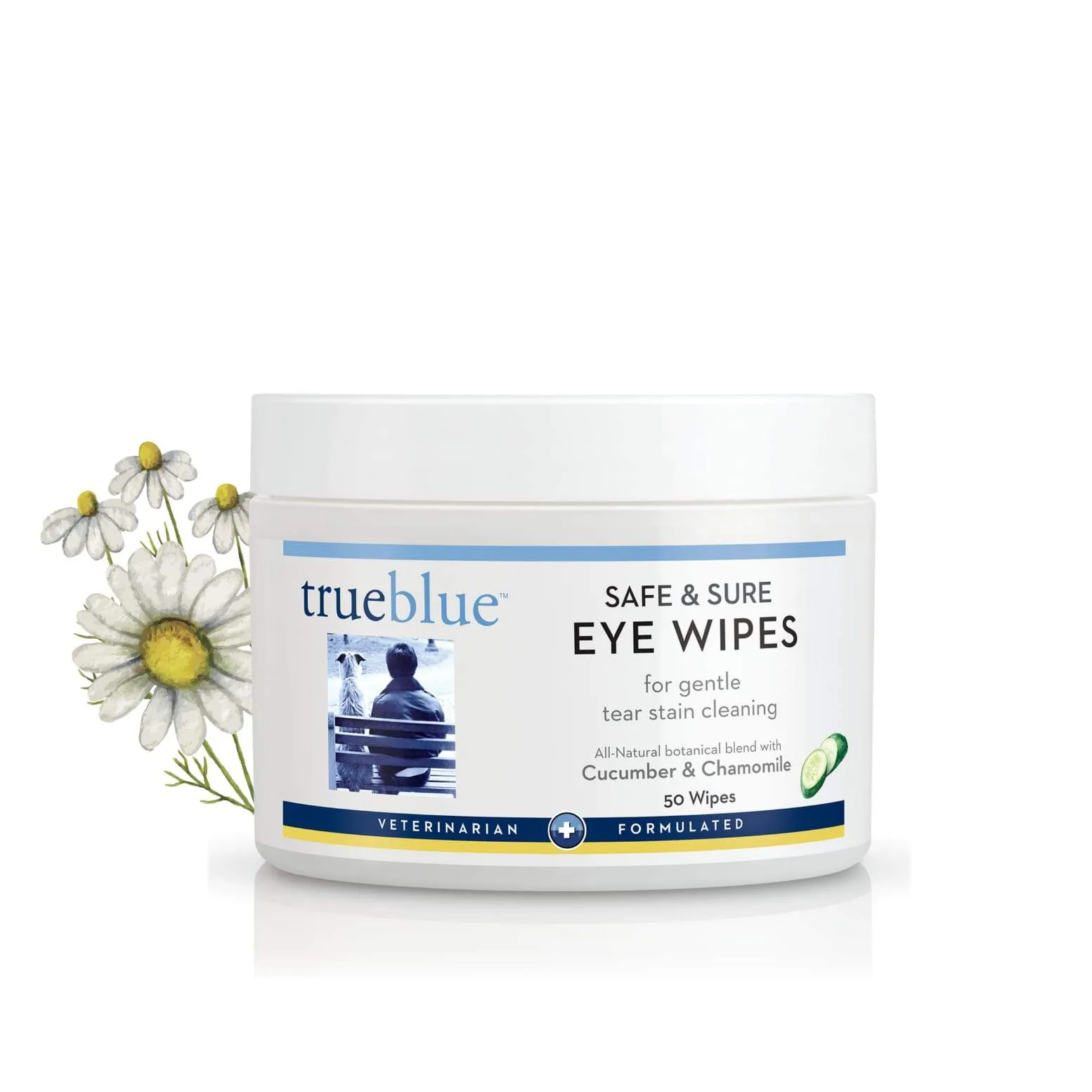 Trueblue Safe and Sure Eye Wipes - Chamomile and Cucumber