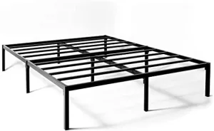 UrbanLab NEST Slumber Metal Platform Queen Size Bed Frame | QuickLock Ready in 5 Min | Quiet & Sturdy | 14 Inch Mattress Foundation | No Box Spring Needed | Non-Slip & Easy Assembly