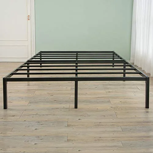 UrbanLab NEST Slumber Metal Platform Queen Size Bed Frame | QuickLock Ready in 5 Min | Quiet & Sturdy | 14 Inch Mattress Foundation | No Box Spring Needed | Non-Slip & Easy Assembly